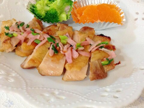 鶏肉の柚子こしょう焼き